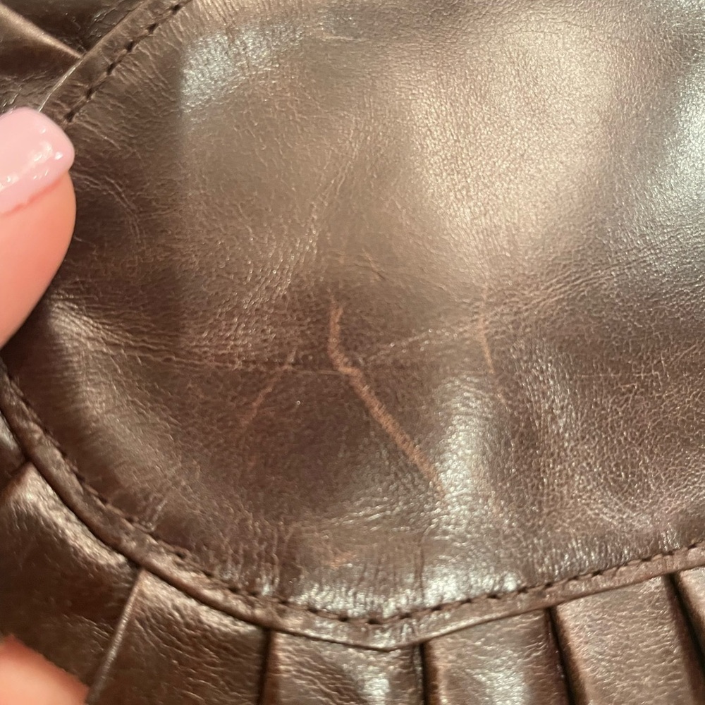 Cache’ Brown Leather Wrap Obi Style Belt - Picture 8 of 8